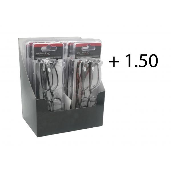 COPPIA OCCHIALI DA LETTURA+1.50 NERO