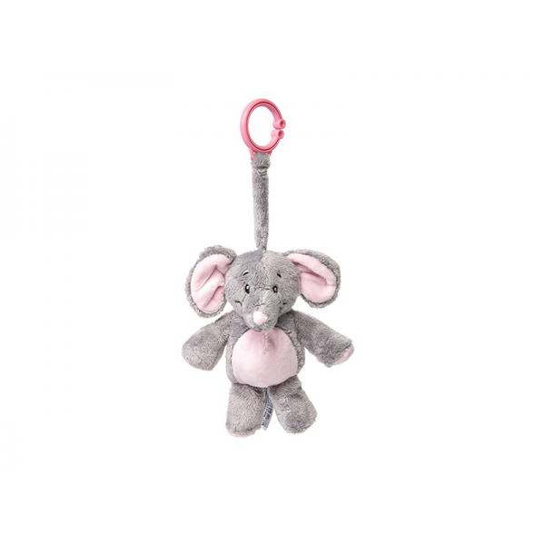 CLIP ELEFANTE ROSA 20CM