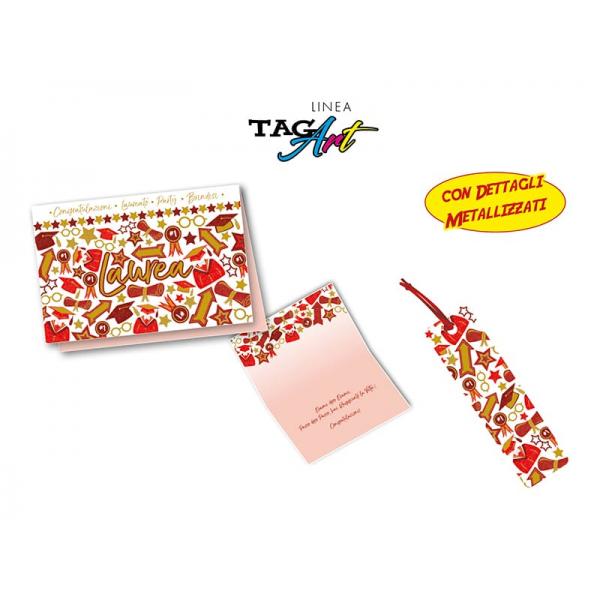 BIGL.AUGURI 11,4X17,2CM LAUREA TAG ART