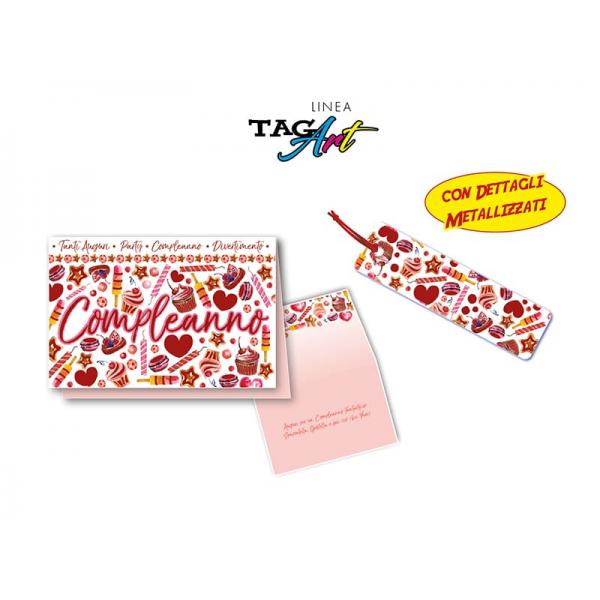 BIGL.AUGURI 11,4X17,2CM COMPL. TAG ART