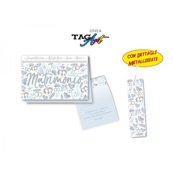 BIGL.AUGURI 11,4X17,2CM MATRIM. TAG ART