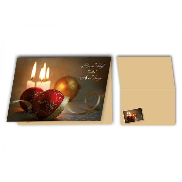 BIGLIETTO AUGURI NATALE 11,4X17,2CM