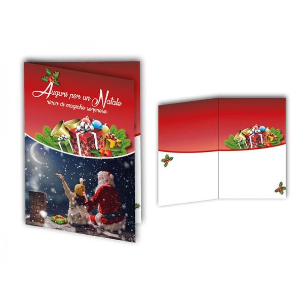 Biglietti Di Natale 24 Pezzi + Buste | Cartoncino 300 G/m² | Design Festivo | Per Auguri Fatti A Mano - Foto 7