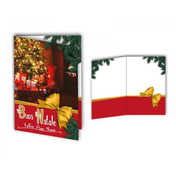 BIGLIETTO AUGURI NATALE 11,4X17,2CM