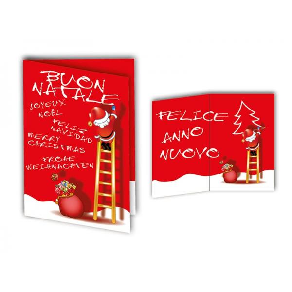 BIGLIETTO AUGURI NATALE 11,4X17,2CM