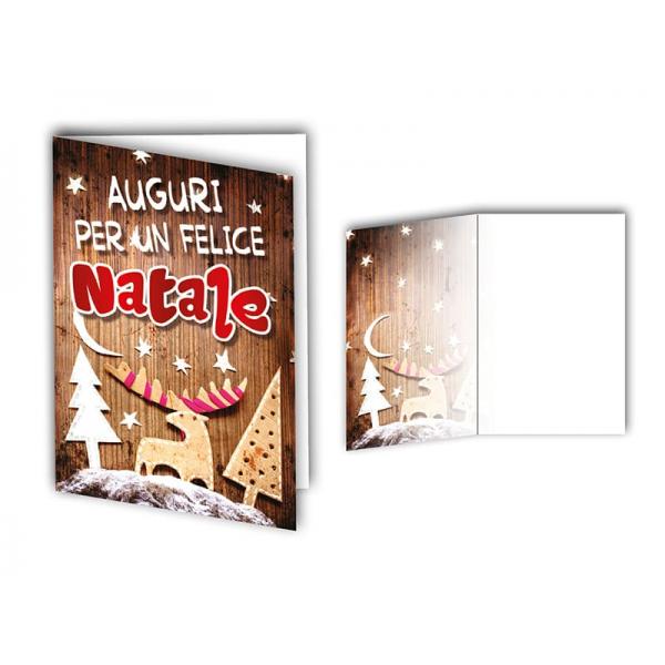 BIGLIETTO AUGURI NATALE 11,4X17,2CM