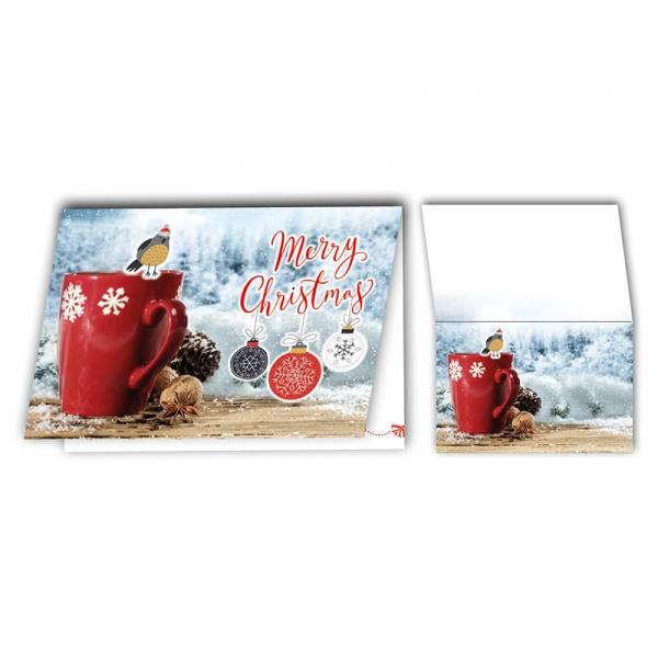 BIGLIETTO AUGURI NATALE 11,4X17,2CM