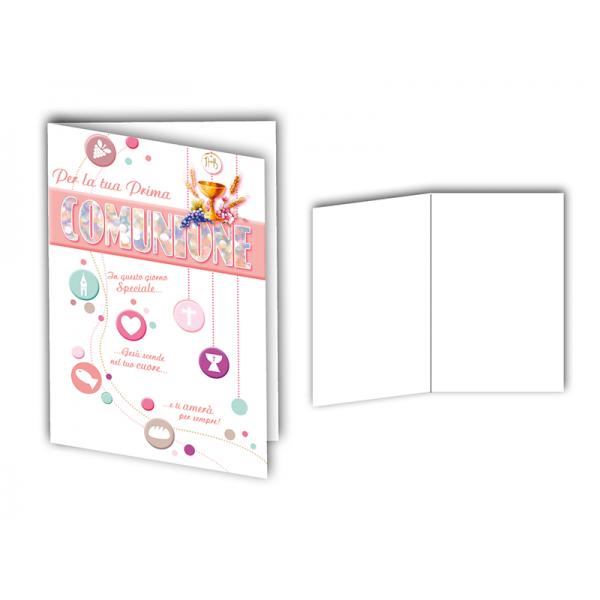 BIGL.AUGURI11,4X17,2CM COMUNIONE