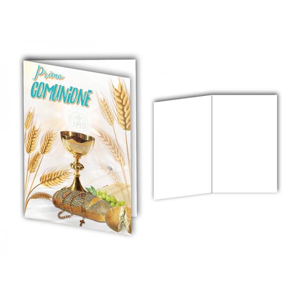 BIGL.AUGURI11,4X17,2CM COMUNIONE