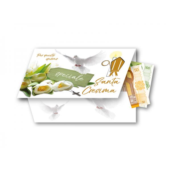 BIGL.AUGURI 11,4X17,2CM CRESIMA P. SOLDI