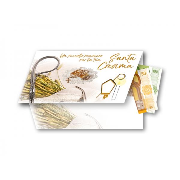 BIGL.AUGURI 11,4X17,2CM CRESIMA P. SOLDI