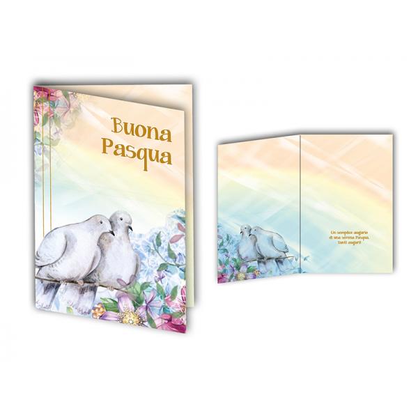 BIGL.AUGURI 11,4X17,2CM PASQUA