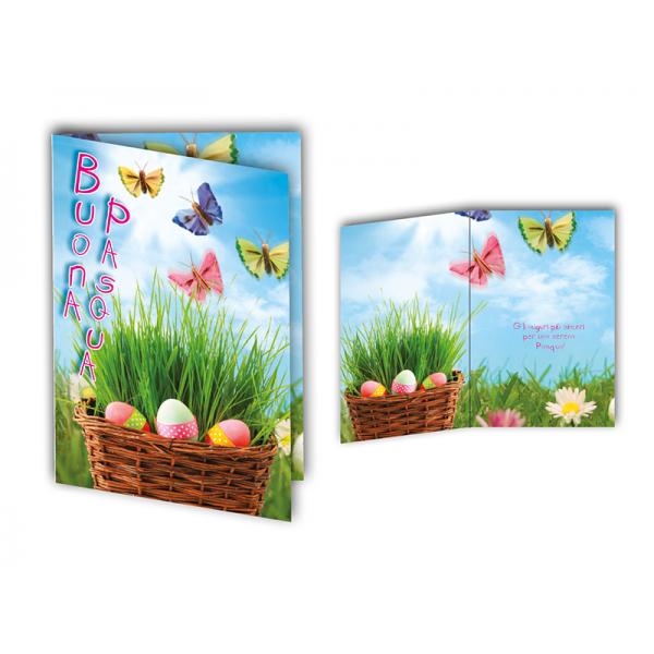 BIGL.AUGURI 11,4X17,2CM PASQUA