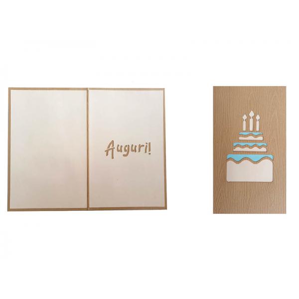 BIGLIETTO LASER-ART TORTA LUI
