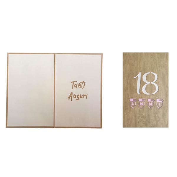 BIGLIETTO LASER-ART 18 ANNI LEI