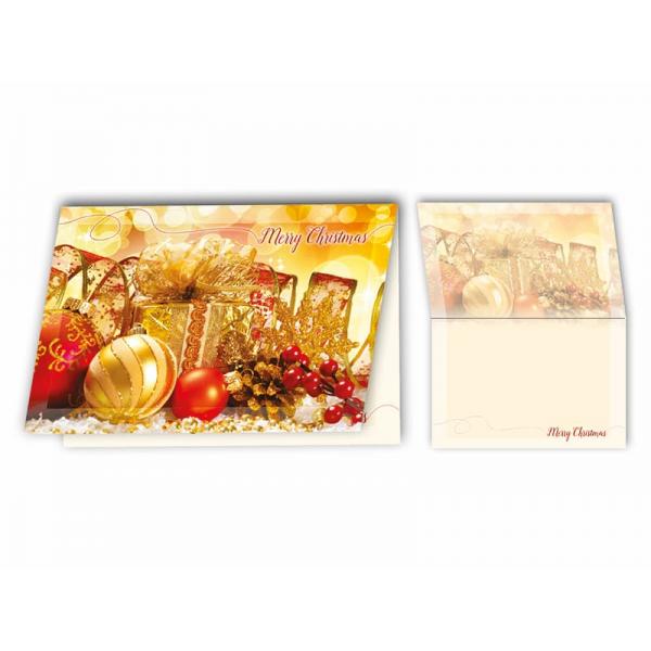 BIGLIETTO AUGURI NATALE 11,4X17,2CM