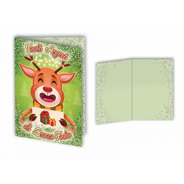 BIGLIETTO AUGURI NATALE 11,4X17,2CM