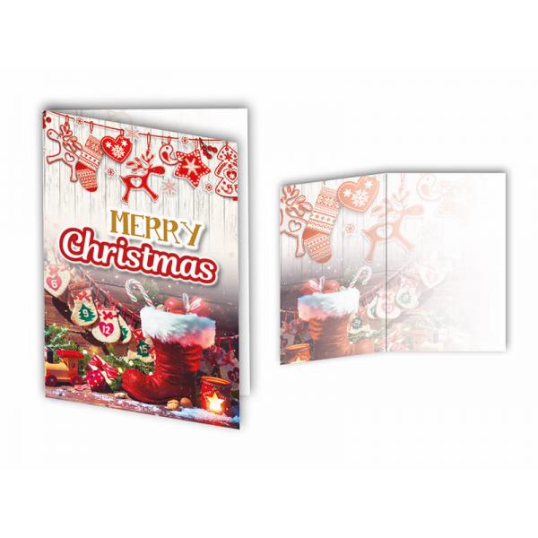 BIGLIETTO AUGURI NATALE 11,4X17,2CM