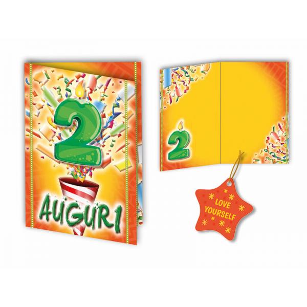 BIGL.AUGURI 11,4X17,2CM COMPL.2 ANN