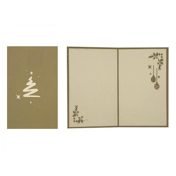 BIGLIETTO LASER-ART ALBERO DI NATALE