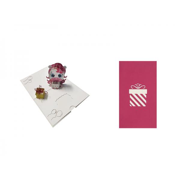 BIGL.AUGURI B.ORIGAMI SURP.PACCH.ROSA