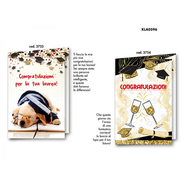 B-KIT12 BIGL.AUGURI LAUREA3753-3754