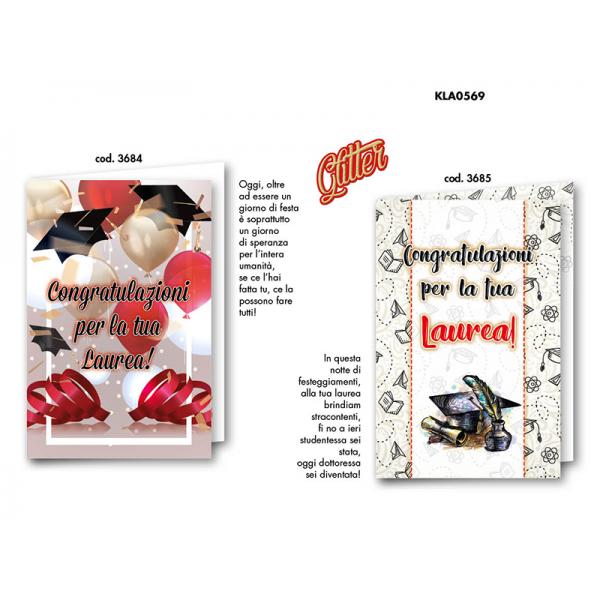 S-KIT12 BIGL.AUGURI LAUREA3684-3685