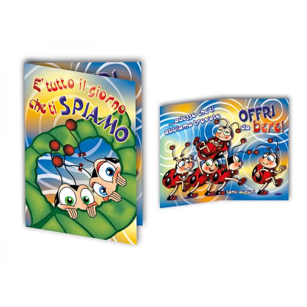 B-BIGL.AUGURI 11,4X17,2CM COCCINELLA