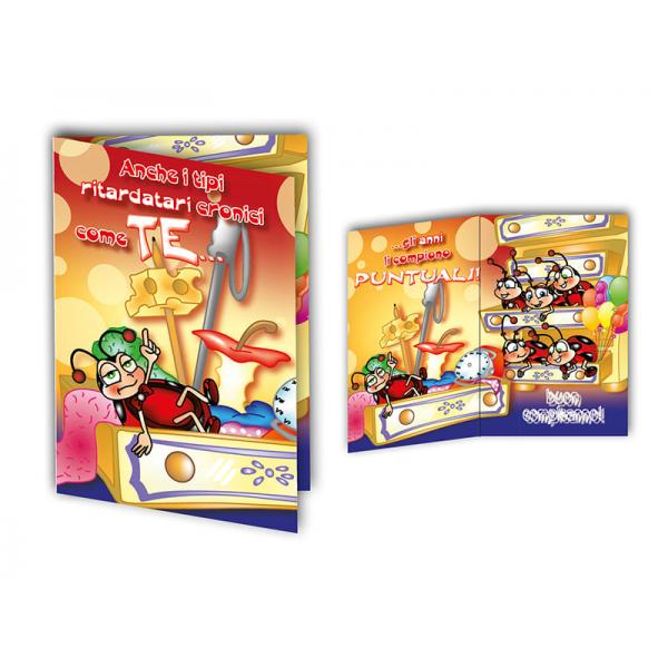 B-BIGL.AUGURI 11,4X17,2CM COCCINELLA