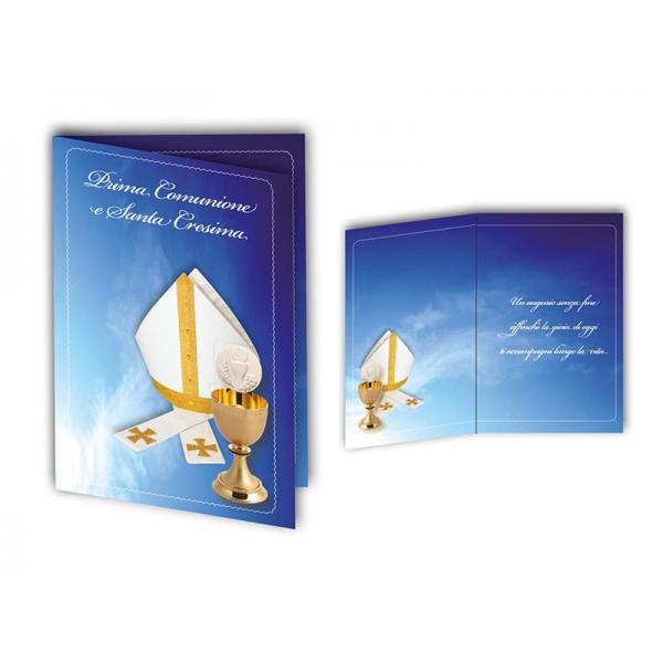 B-BIGL.AUGURI 11,4X17,2CM COMUNION/CRES.