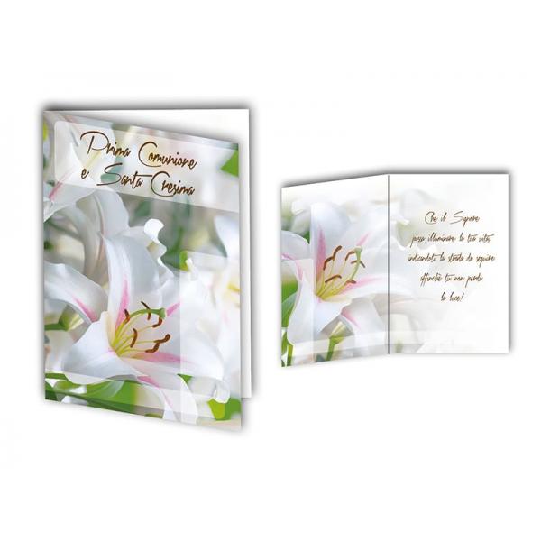 B-BIGL.AUGURI 11,4X17,2CM COMUNION/CRES.