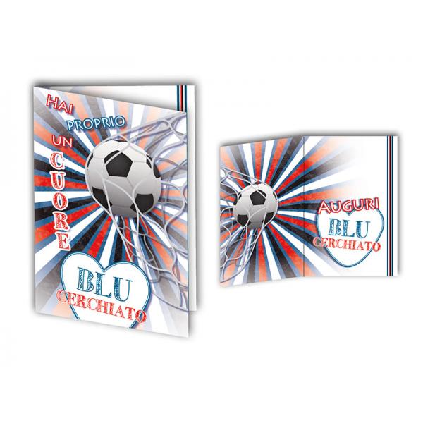 B-BIGL.AUGURI 11,4X17,2CM CALCIO SAMP.