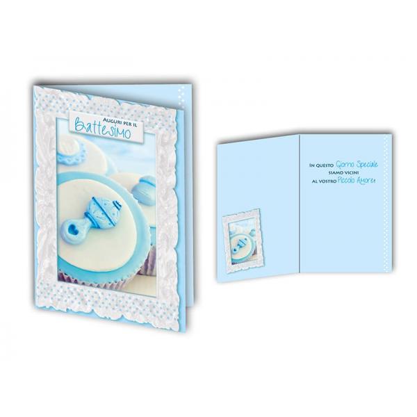 B-BIGL.AUGURI 11,4X17,2CM BATTESIMO