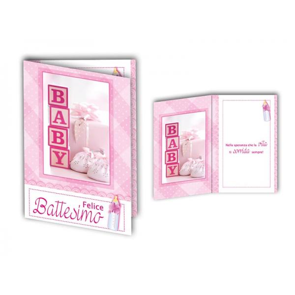 B-BIGL.AUGURI 11,4X17,2CM BATTESIMO