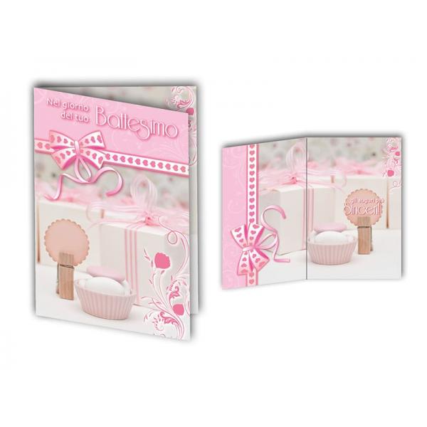 B-BIGL.AUGURI 11,4X17,2CM BATTESIMO