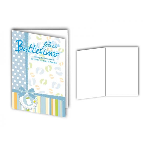 E-BIGL.AUGURI11,4X17,2CM BATTESIMO