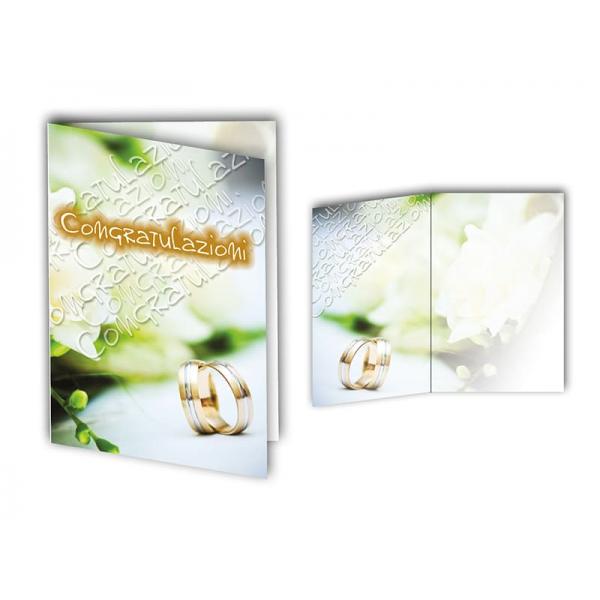 B-BIGL.AUGURI 11,4X17,2CM MATRIMONIO