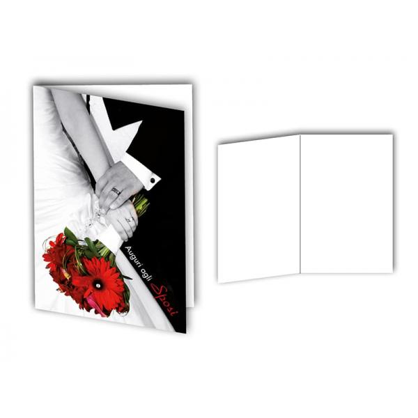 E-BIGL.AUGURI11,4X17,2CM MATRIMONIO