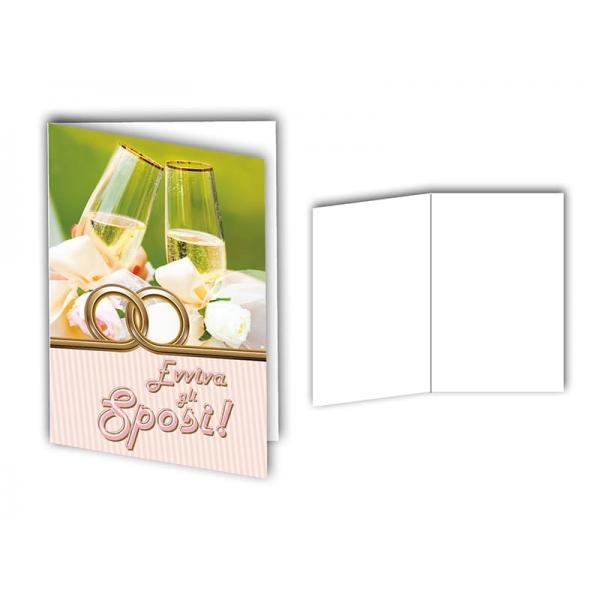 E-BIGL.AUGURI11,4X17,2CM MATRIMONIO