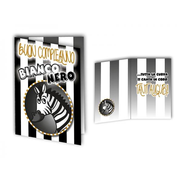 B-BIGL.AUGURI 11,4X17,2CM CALCIO JUVE