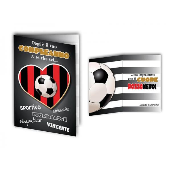 B-BIGL.AUGURI 11,4X17,2CM CALCIO MILAN