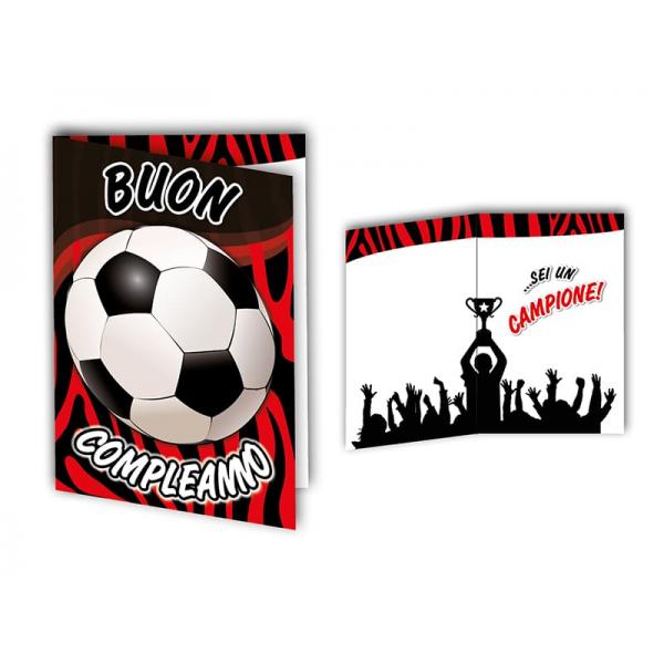 B-BIGL.AUGURI 11,4X17,2CM CALCIO MILAN