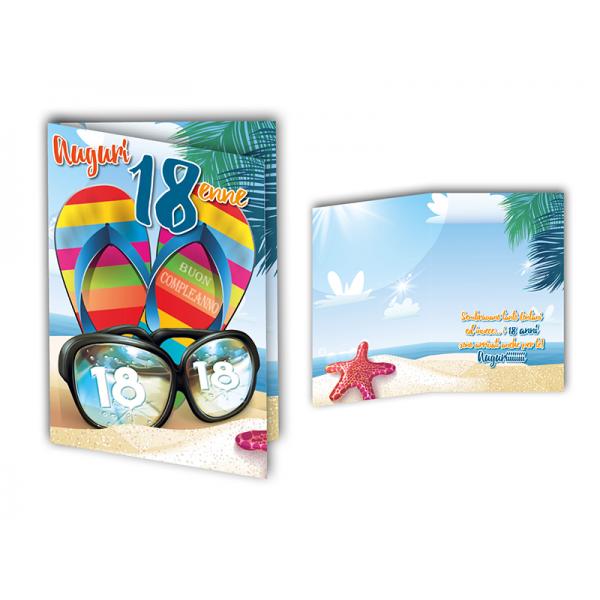 B-BIGL.AUGURI 11,4X17,2CM 18 ANNI