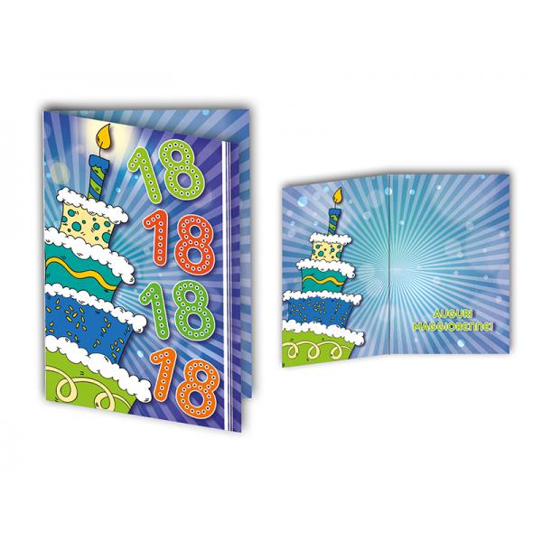 B-BIGL.AUGURI 11,4X17,2CM 18 ANNI