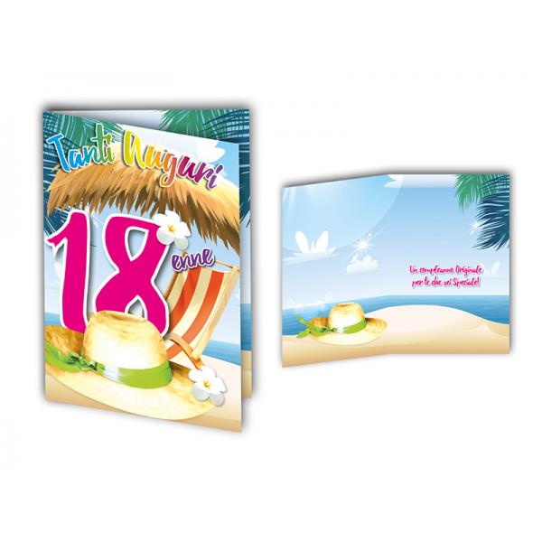 B-BIGL.AUGURI 11,4X17,2CM 18o COMPLEANNO