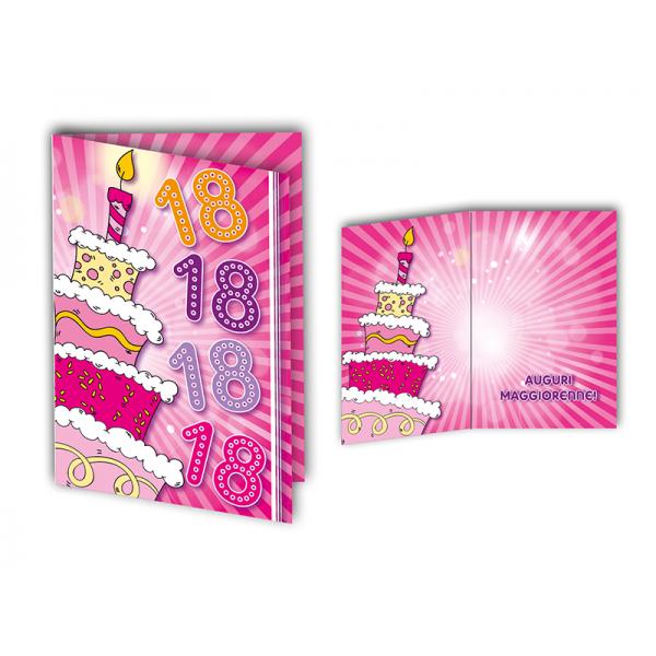 B-BIGL.AUGURI 11,4X17,2CM 18o COMPLEANNO
