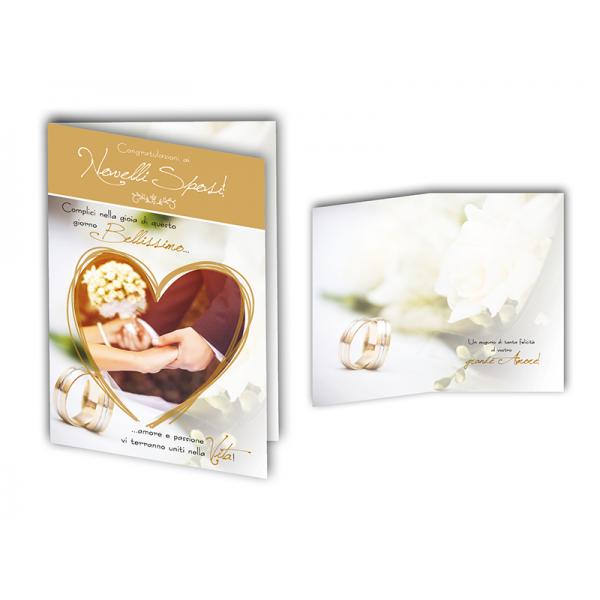 B-BIGL.AUGURI 11,4X17,2CM MATRIMONIO