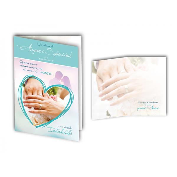 B-BIGL.AUGURI 11,4X17,2CM MATRIMONIO