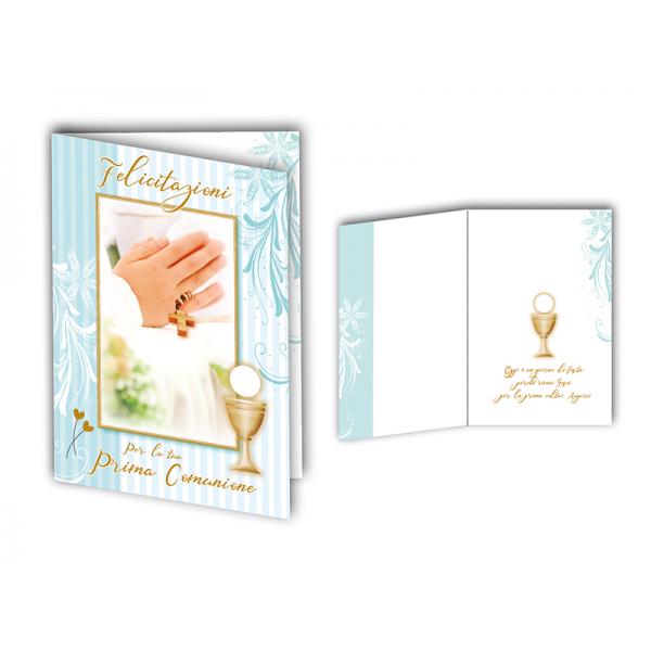 B-BIGL.AUGURI 11,4X17,2CM COMUNIONE