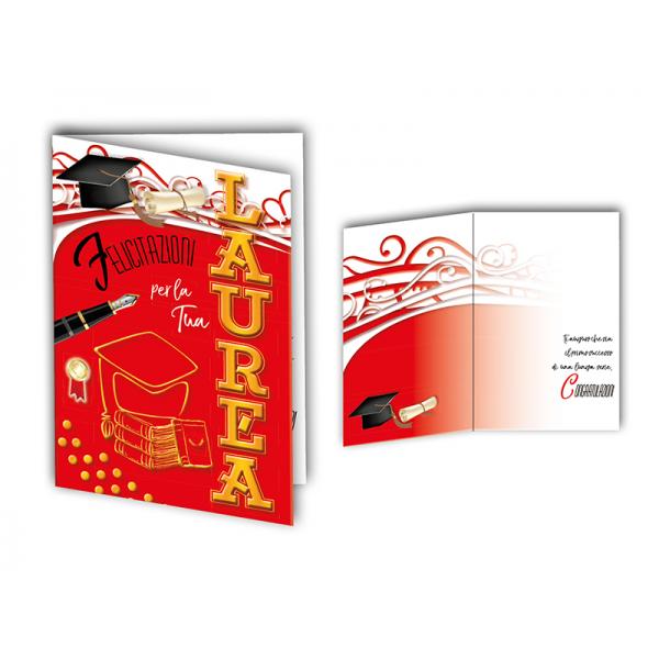 B-BIGL.AUGURI 11,4X17,2CM LAUREA